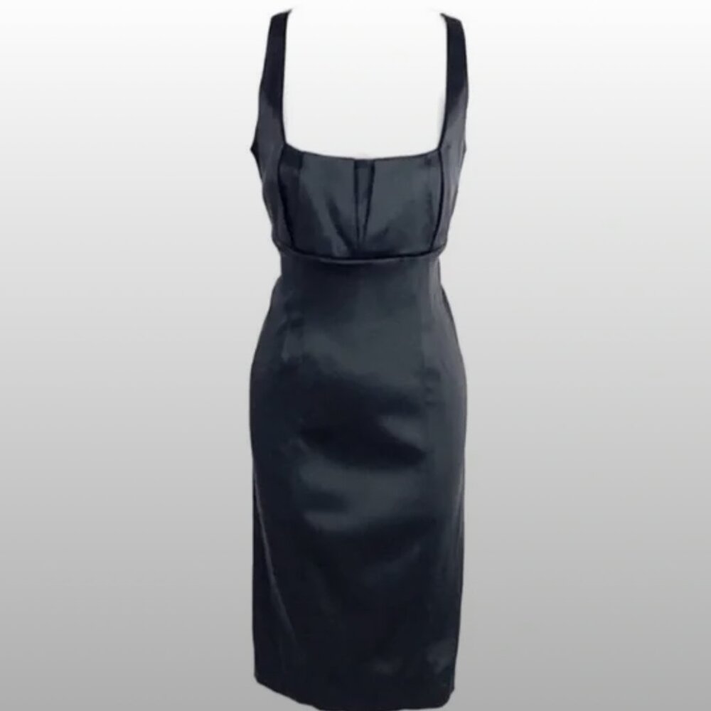 Calvin Klein Satin Evening Dress - Size 10